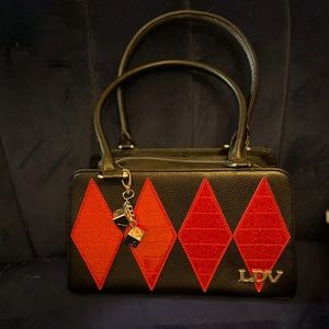 Luxe De Ville Red Sparkle Purse